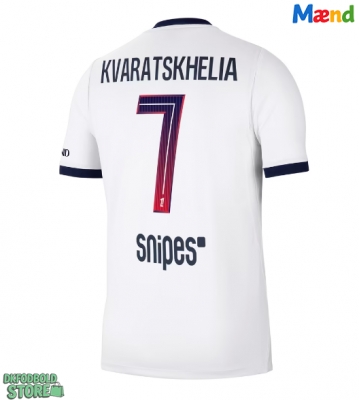 Paris Saint-Germain Khvicha Kvaratskhelia #7 Replika Udebanetrøje 2026-27 Kortærmet